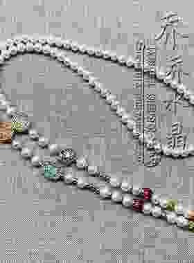 天然珍珠百搭毛衣项链金色银色泰国佛牌唐卡挂链 可订做其他款式