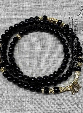 黑玛瑙其他款式毛衣项链可定制