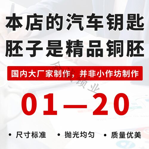 汽车折叠遥控钥匙胚胚子各种车型