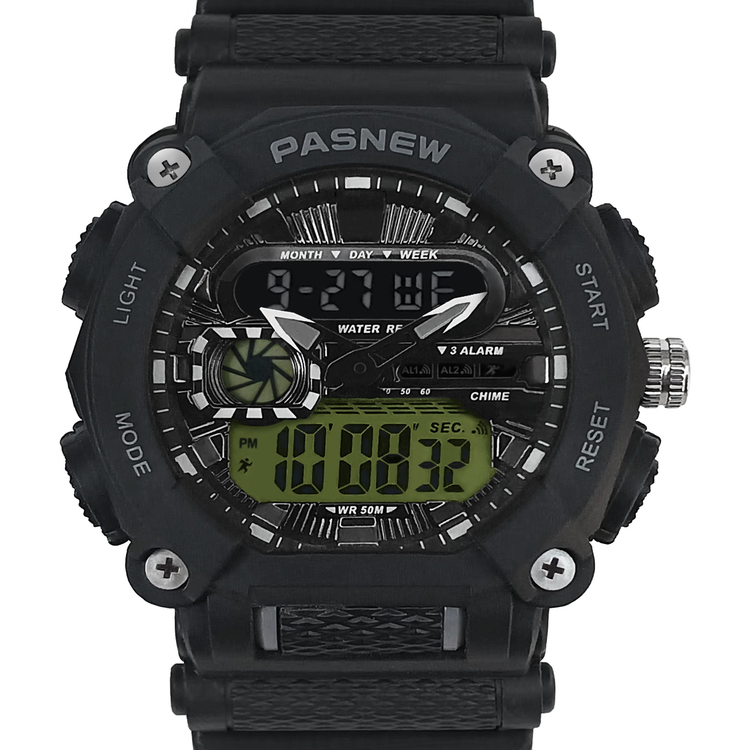 百圣牛新款工业风格防水电子表