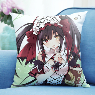 时崎狂三抱枕约会大作战周边动漫二次元六花靠枕双面枕头来图定制