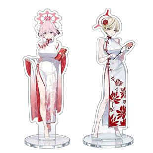 蔚蓝档案新年月华梦骚旗袍系列周边佐城巴池仓真里奈自制立牌收藏