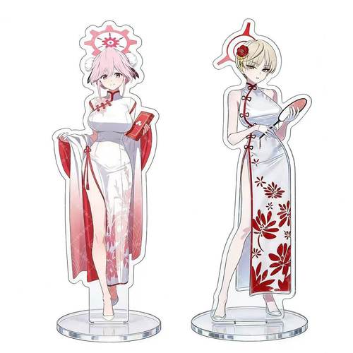 蔚蓝档案新年月华梦自制立牌摆件