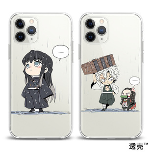鬼灭之刃霞柱11手机壳15适用iPhoneXSMAX苹果13透明12硅胶8PLUS红米16一加17小米13挂绳IQOO11全包VIVOX100