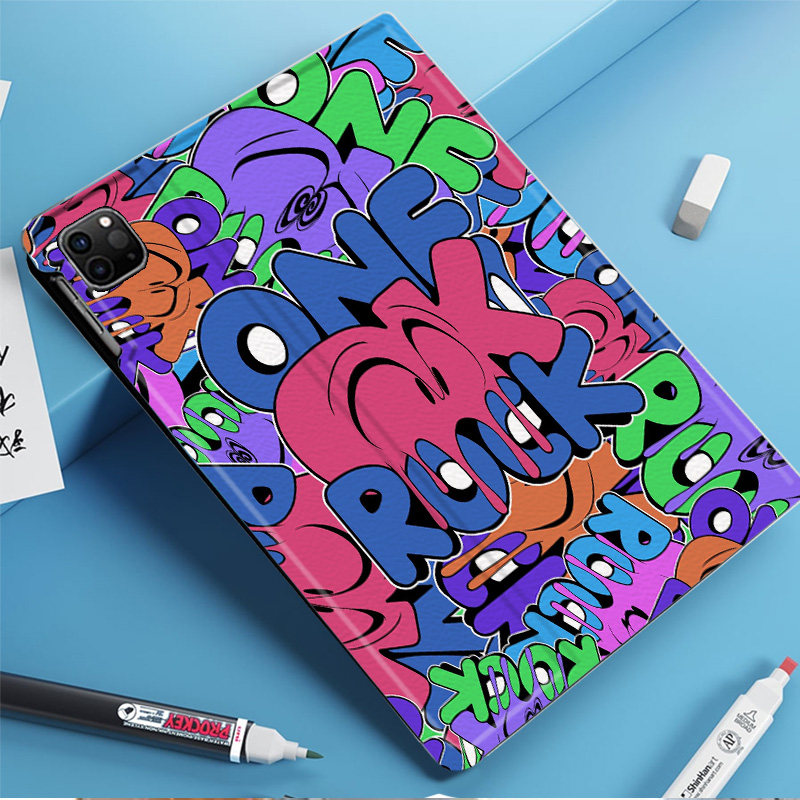 ONE OK ROCK摇滚周边平板皮套适用ipad10保护壳pro13全包mini6软air56蚕丝纹10.9寸华为10.2笔槽11.5s小米