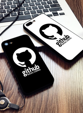 Github章鱼猫6s适用XS MAX手机壳8plus软壳iPhone7码农XR保护套5s