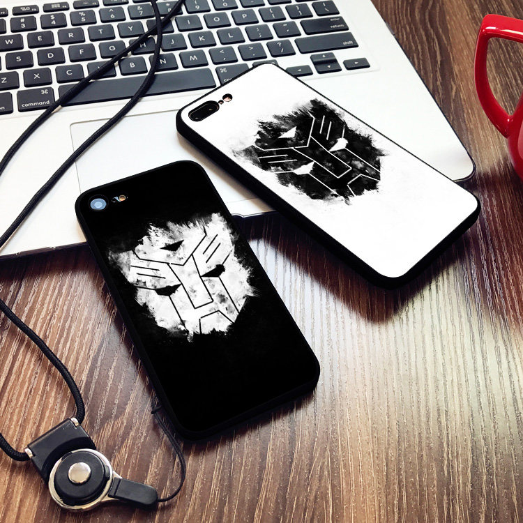 变形金刚 擎天柱6s适用XSMAX手机壳8plus磨砂iphoneX软壳7P保护套