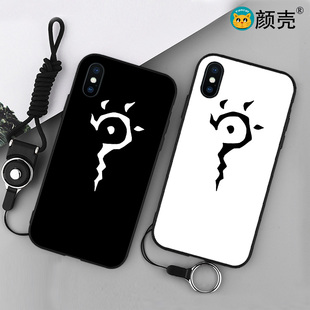 夏目友人帐6s适用XSMAX手机壳78plus磨砂iphoneX动漫周边XR猫老师