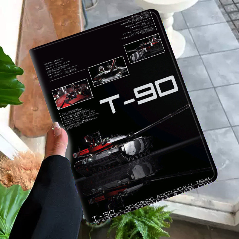 T90坦克TANK周边平板皮套适用ipad10保护壳pro13全包mini6软air56蚕丝纹10.9寸华为10.2笔槽11.5s小米三星