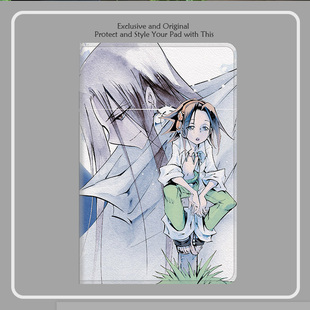 通灵王麻仓叶王漫画周边平板皮套适用ipad10保护壳pro13全包mini6软air56蚕丝纹10.9寸华为10.2笔槽11.5s小