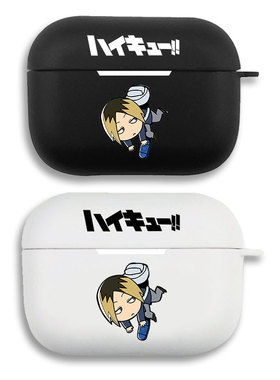 孤爪研磨 Q版排球少年耳机套适用Airpods保护壳苹果2无线蓝牙盒3代pro软硅胶1磨砂硬全包分体式第一二三typec