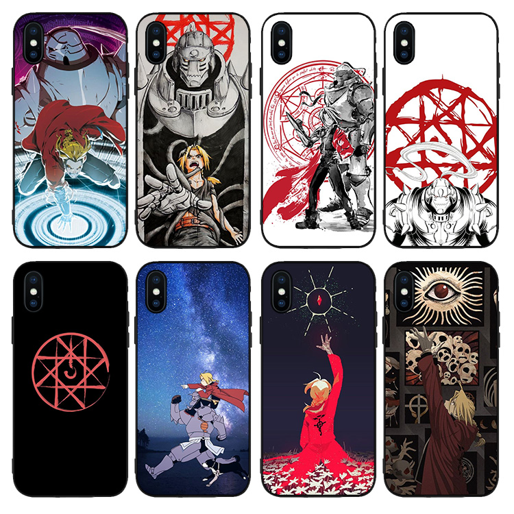 钢之炼金术师手机壳适用XR苹果XS MAX 78plus磨砂iphone6s软11PRO