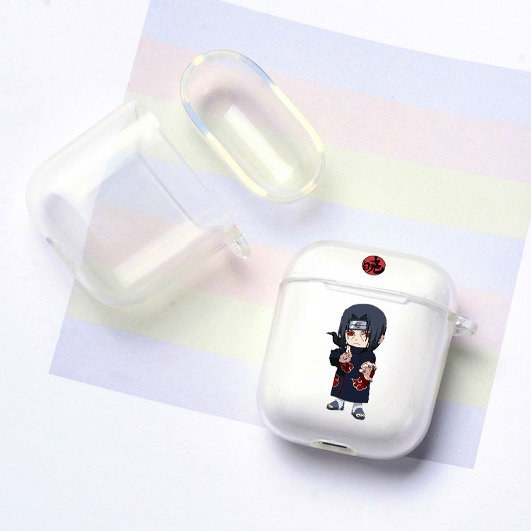 火影忍者宇智波鼬q版耳机套适用Airpods保护壳苹果2无线蓝牙盒3代pro软硅胶4透明软全包分体式第一二三四代