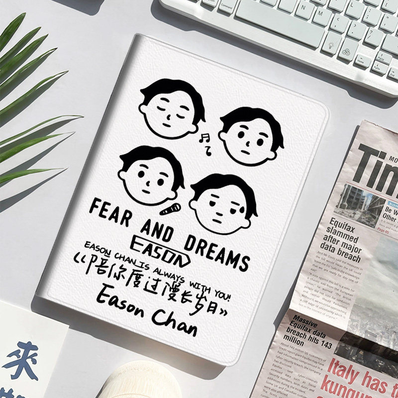 陈奕迅Eason卡通周边平板保护壳适用华为MatePad 11.5 2026款蚕丝纹带笔槽荣耀X8小米Redmi K Pad 13寸iPad