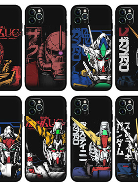 GUNDAM高达SEED手机壳适用14苹果16 17 12PROMAX液态硅胶15红米一加ace3v小米13挂绳IQOONEO8全包VIVO MATE60