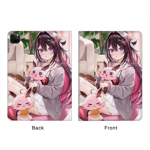 AZKi虚拟主播hololive平板皮套11适用ipad10保护壳pro13全包mini6软air56蚕丝纹10.9寸华为matepad笔槽11.5s