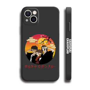 日本动漫混沌武士Samurai champloo复古11手机壳12适用苹果15maxr红米K70一加ace2v小米14液态IQOO12硅胶全包