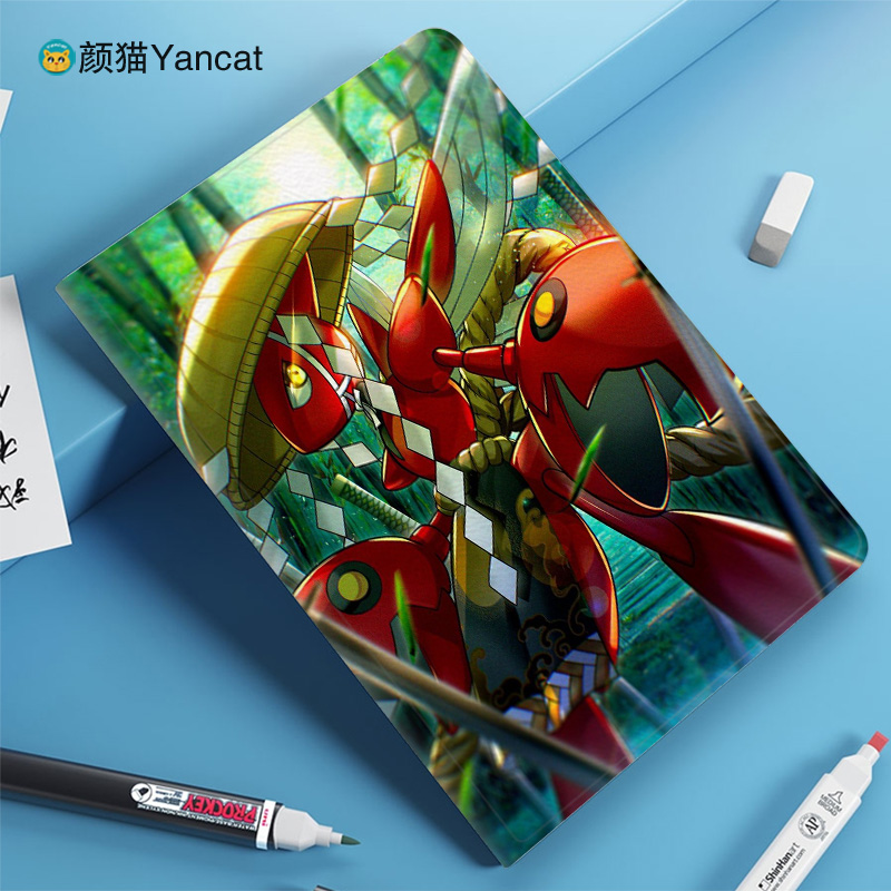 宠物小精灵 飞天螳螂平板皮套11适用ipad789保护壳pro10.5全包mini6软air234蚕丝纹9.7寸华为matepad10.8小米