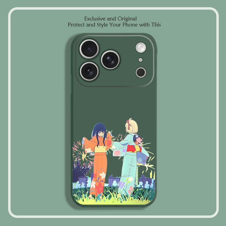 莉可丽丝 锦木千束 井上泷奈8色液态硅胶12手机壳11适用14苹果15 16 17PROMAX红米K90全包软VIVO小米13挂绳,3C数码配件,手机保护套/壳,淘宝优惠券,粉丝福利购,淘宝优惠卷