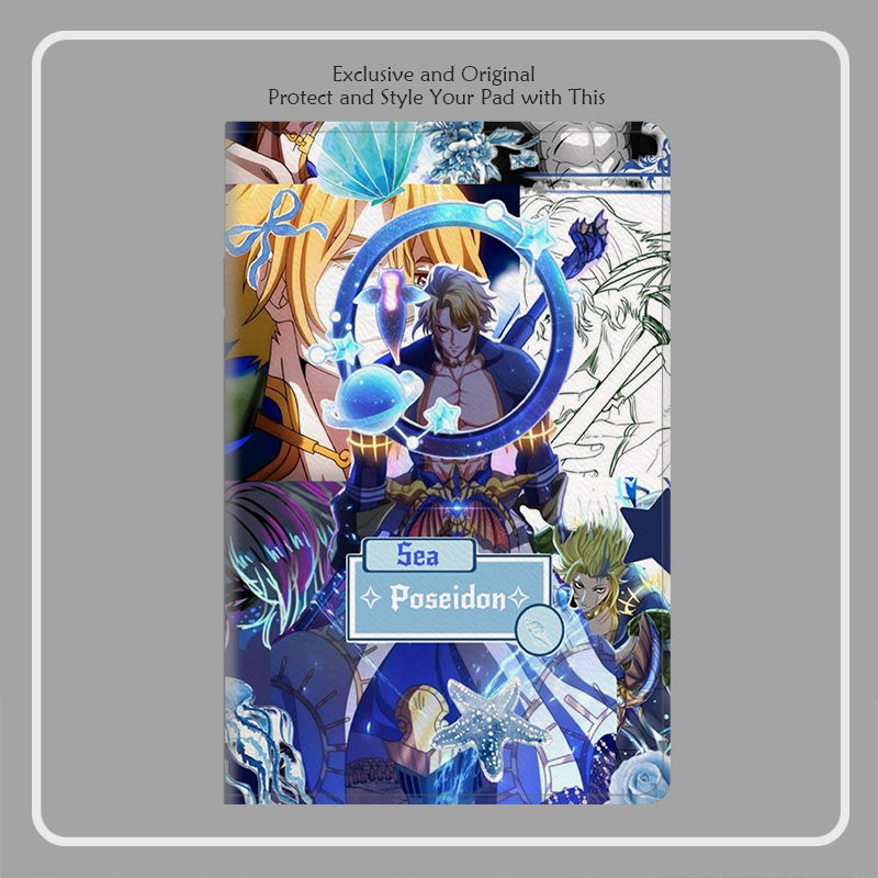 终末的女武神 波塞冬 动漫 海神平板SE皮套10.4适用air保护壳matepad笔槽11.5s软12.2蚕丝纹10.8英寸华为pr