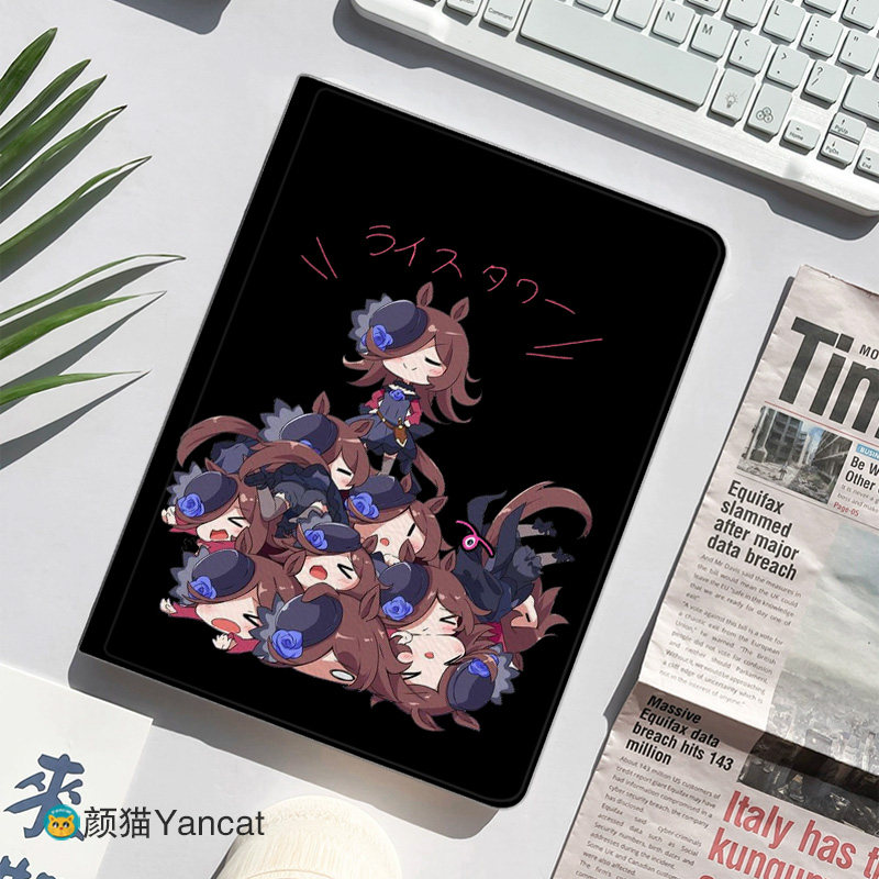 赛马娘米浴动漫平板皮套11适用ipad10保护壳pro13全包mini6软air56蚕丝纹10.9寸华为matepad笔槽11.5小米IQOO