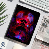 虚拟主播Kureiji Ollie平板皮套适用ipad10保护壳pro13全包mini6软air56蚕丝纹10.9寸华为10.2笔槽11.5s