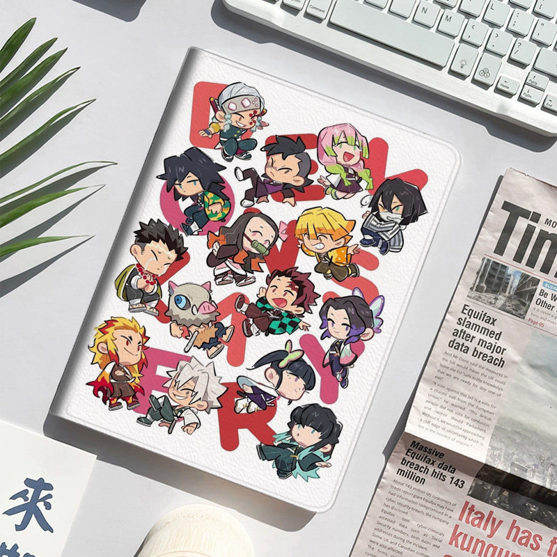 鬼灭之刃 全家福 动漫周边平板皮套适用ipad10保护壳pro13全包mini6软air56蚕丝纹10.9寸华为10.2笔槽11.5s,3C数码配件,平板电脑保护套/壳,淘宝优惠券,粉丝福利购,淘宝优惠卷