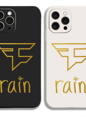 FAZE战队rain签名11手机壳12适用iphone13PRO苹果15maxr红米K70一加ace2小米14液态IQOO12硅胶VIVOX100全包软