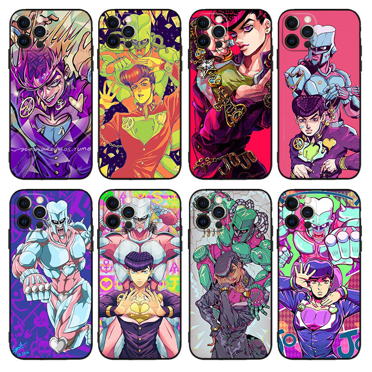 JOJO东方仗助11液态硅胶12手机壳适用iPhone8动漫XSMAX苹果67PLUS