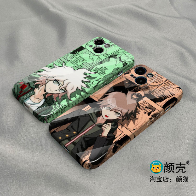 弹丸论破 苗木诚 12光面678Plus手机壳11适用XS MAX苹果XR保护套iPhone14菲林硬壳小米13PRO华为P50 VIVO S15