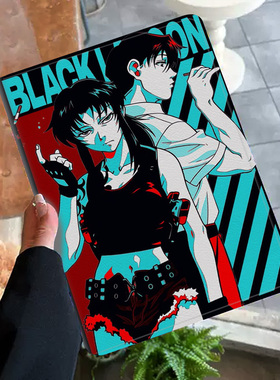 莱薇 黑礁 动漫 双枪侠客平板皮套适用ipad10保护壳pro13全包mini6软air56蚕丝纹10.9寸华为10.2笔槽11.5s