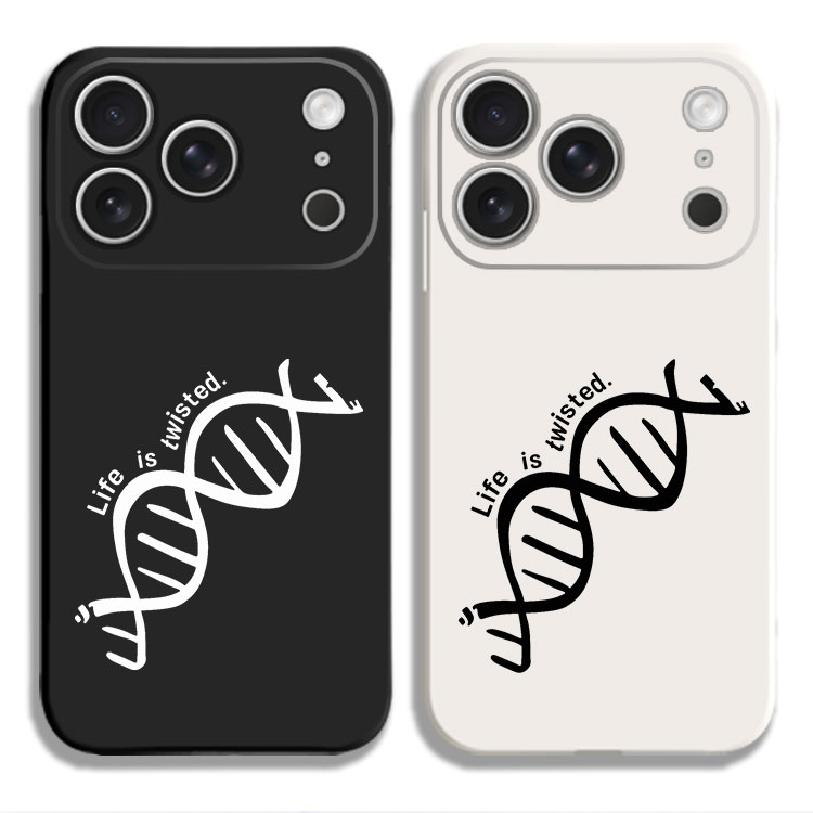 生物学双螺旋DNA显微镜周边手机壳适用iPhone15硅胶13苹果16液态12保护套17PROMAX挂绳VIVO