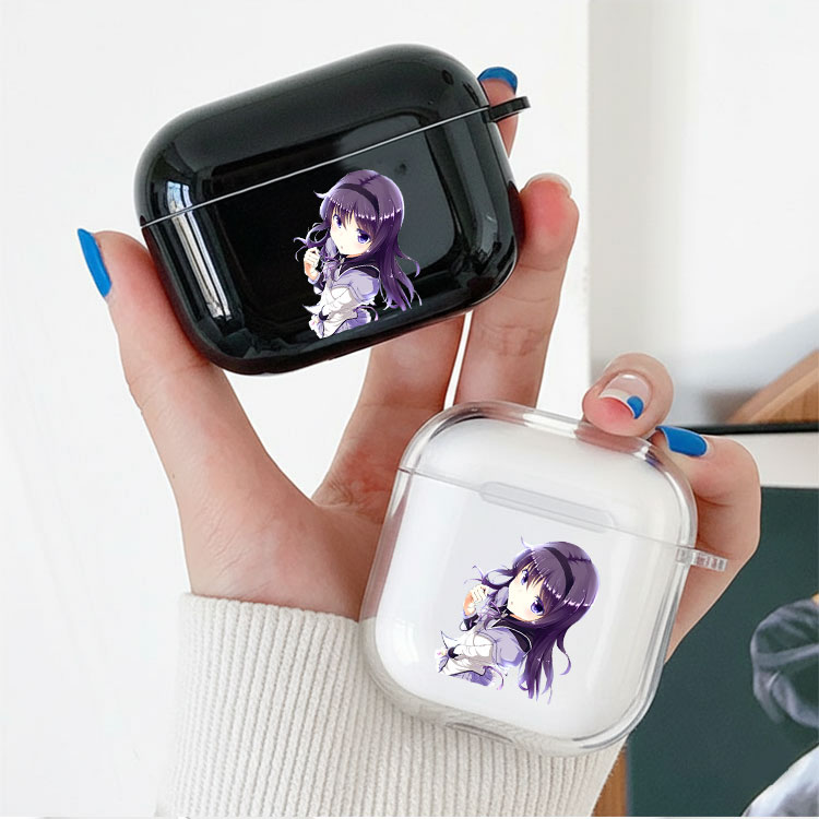 魔法少女小圆 晓美焰耳机套适用Airpods保护壳苹果2无线蓝牙盒3代pro软硅胶4透明软全包分体式第一二三四代