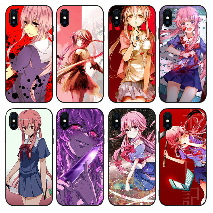 未来日记我妻由乃手机壳适用iPhone8防摔XSMAX苹果6S 11硅胶7PLUS