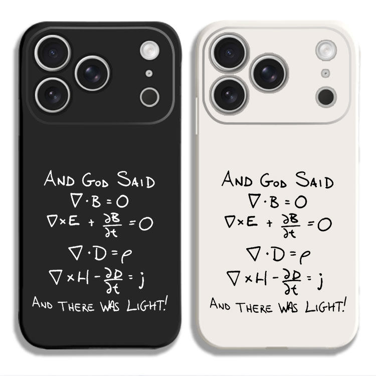 麦克斯韦方程组 物理公式手机壳适用iPhone15硅胶13苹果16液态12保护套17PROMAX挂绳VIVO