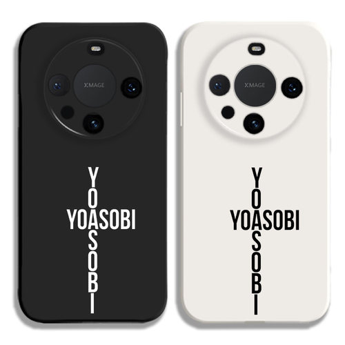 YOASOBI乐队专辑黑白液态硅胶手机壳适用MATE70PRO华为NOVA12保护套PURA80黑白VIVOPPO小米15荣耀400苹果16真