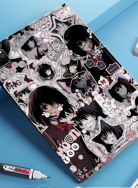 Another见崎鸣平板皮套适用ipad10保护壳pro13全包mini6软air56蚕丝纹10.9寸华为10.2笔槽11.5s小米三星