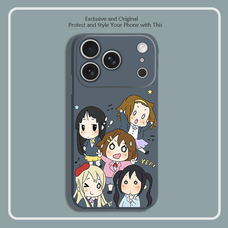 K-ON轻音少女 动漫周边8色液态硅胶12手机壳11适用14苹果15 16 17PROMAX红米K90全包软VIVO小米13挂绳IQOO,3C数码配件,手机保护套/壳,淘宝优惠券,粉丝福利购,淘宝优惠卷