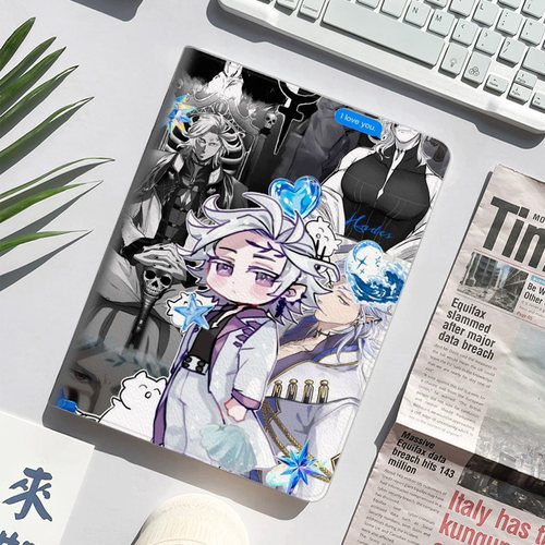 终末的女武神 哈迪斯 动漫 冥界之王平板皮套适用ipad10保护壳pro13全包mini6软air56蚕丝纹10.9寸