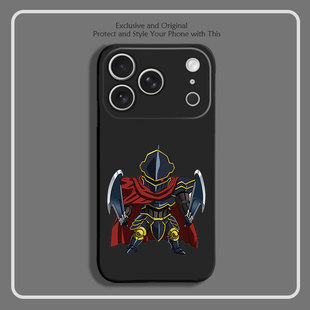 Overlord动漫周边骨王8色液态硅胶12手机壳11适用14苹果15 16 17PROMAX红米K90全包软VIVO小米13挂绳IQOO12