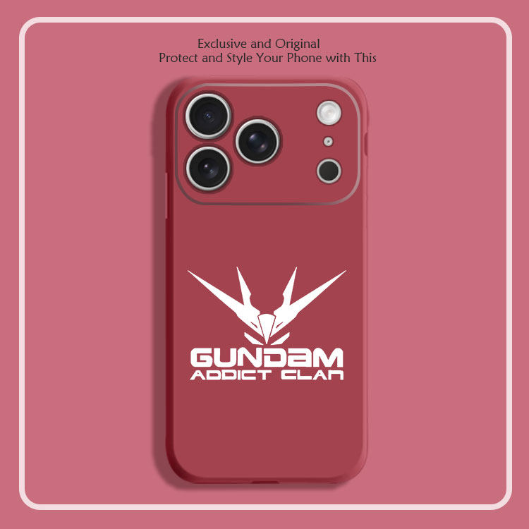 高达独角兽GUNDAM标志8色液态硅胶12手机壳11适用14苹果15 16 17PROMAX红米K90全包软VIVO小米13挂绳IQOO12