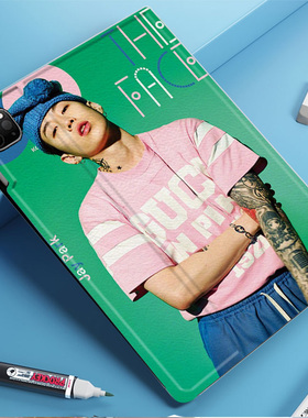 朴宰范Jay Park说唱rap平板皮套适用ipad10保护壳pro13全包mini6软air56蚕丝纹10.9寸华为10.2笔槽11.5s小