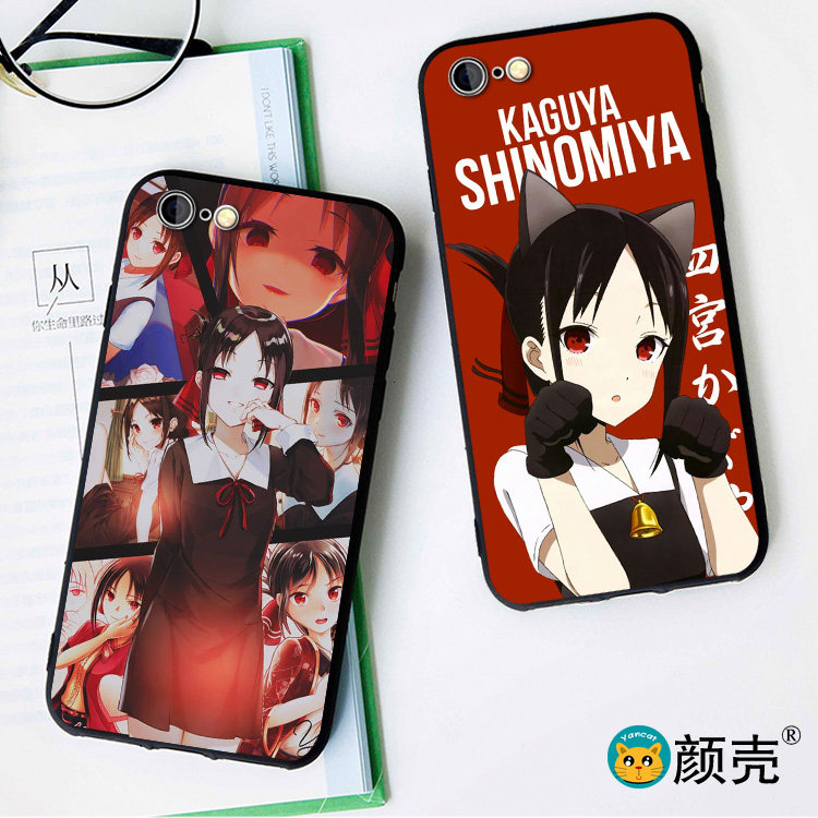 辉夜大小姐请和我谈恋爱XR适用XSMAX手机壳7/8plus磨砂iphone6s软