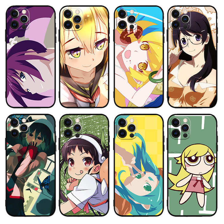 物语系列轻小说漫画12液态硅胶8手机壳11适用XSMAX苹果67软13小米14 15 16 PRO MAX华为NOVA56789 MATE60荣耀