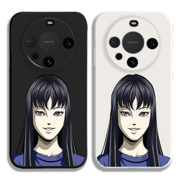 Tomie Junji Ito富江动漫液态硅胶手机壳适用MATE80PRO华为NOVA12保护套MATE60黑白VIVOPPO小米15荣耀200苹果