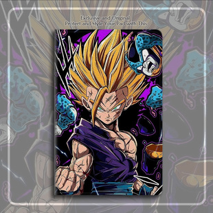 超级赛亚人孙悟饭龙珠平板皮套11适用ipad10保护壳pro13全包mini6软air56蚕丝纹10.9寸华为matepad笔槽11.5s