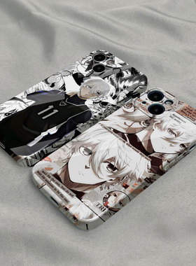 凪诚士郎 蓝色监狱 足球动漫周边菲林光面手机壳适用苹果iPhone 11 12 13 14 15 16 PRO MAX XS XR 7 8 SE3