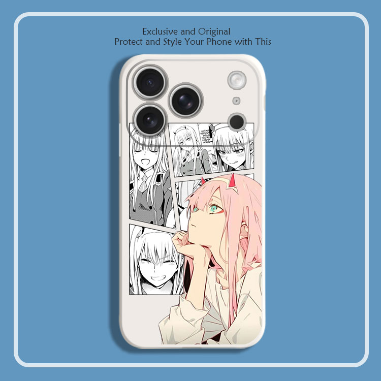 DARLING in the FRANXX 02 动漫8色液态硅胶12手机壳11适用14苹果15 16 17PROMAX红米K90全包软VIVO小米13