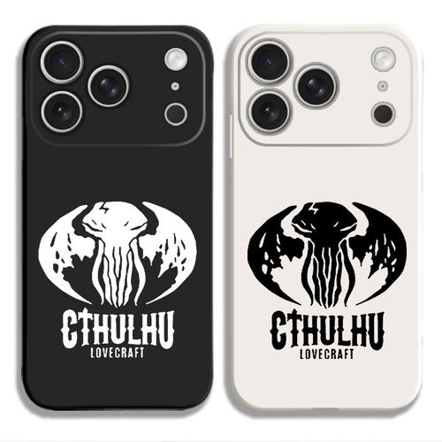克苏鲁神话 洛夫克拉夫特死灵之书符文Cthulhu小说周边手机壳适用iPhone15硅胶13苹果16液态12保护套17