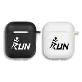 RUN跑步长慢耳机套适用Airpods保护壳2代苹果无线蓝牙盒3代pro软1